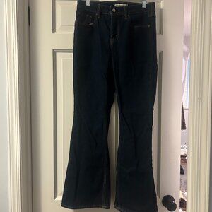 Abercrombie boot cut jeans, curve love size 28 short